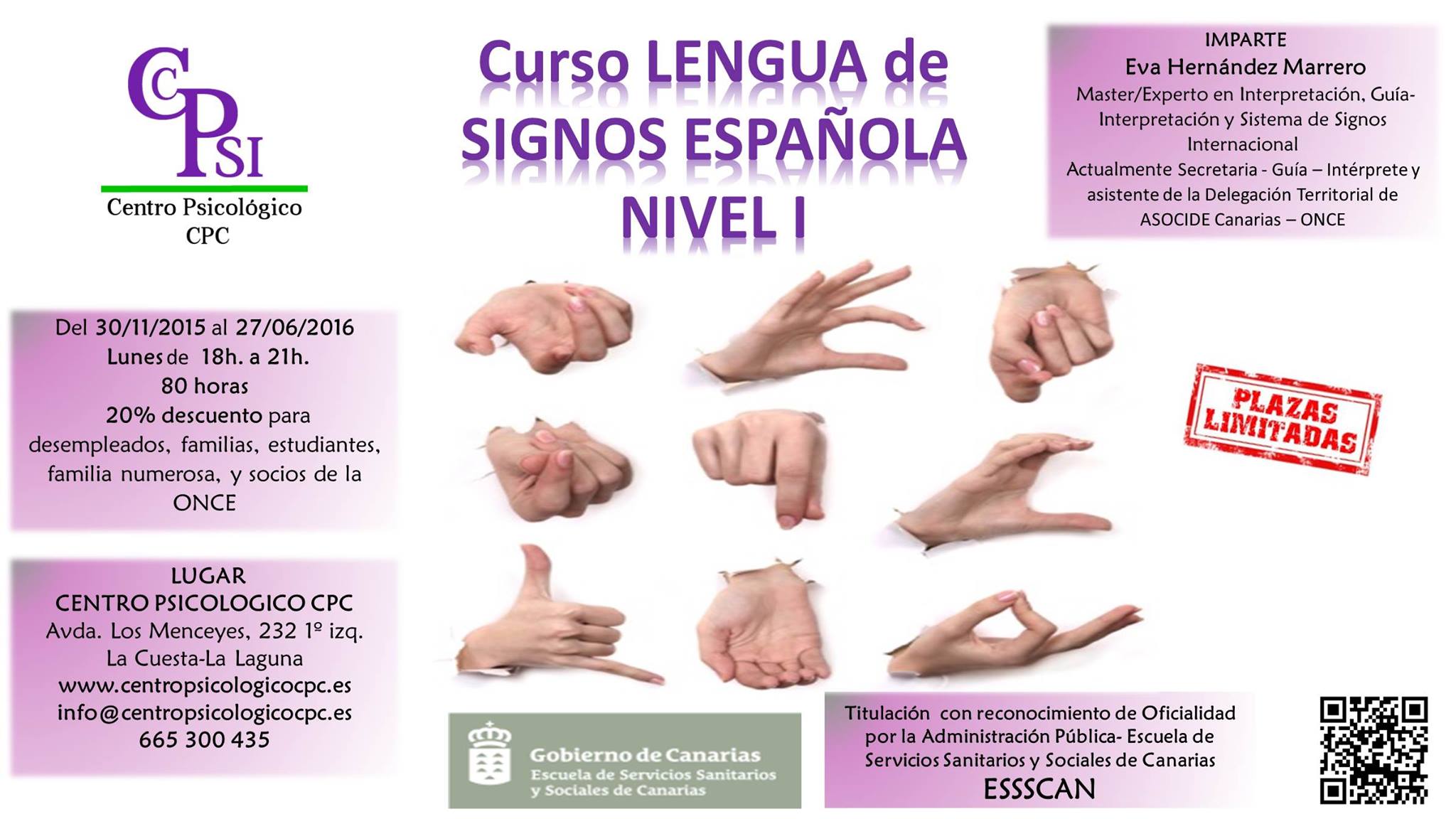 Curso Lengua De Signos Española Nivel I Reconocimiento De Oficialidad Por La Essscan Centro 3310